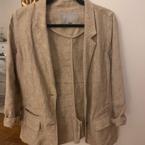 pure collection linen blazer